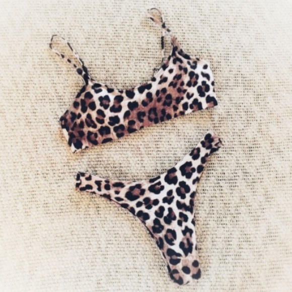 Sexy Leopard Bikini Padded Swimsuit NEW!! - Picture 2 of 4